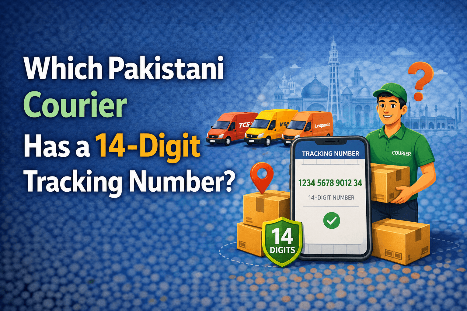 Which Pakistani Courier Has a 14-Digit Tracking Number?